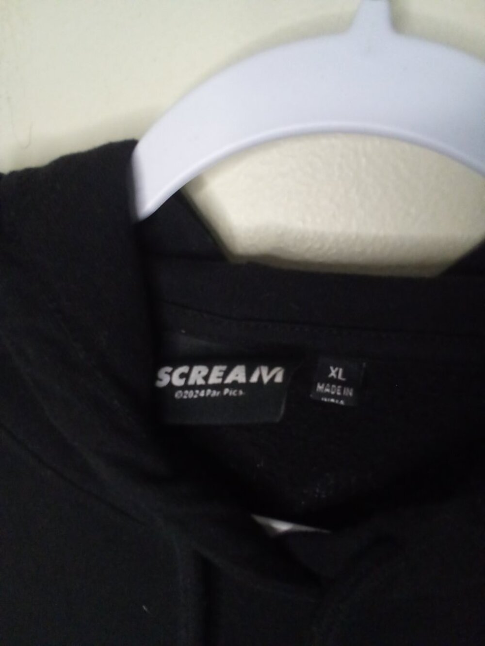 Scream Hoodie Adult XL Men Women Horror Graphic Pocket Black - Picture 7 of 13